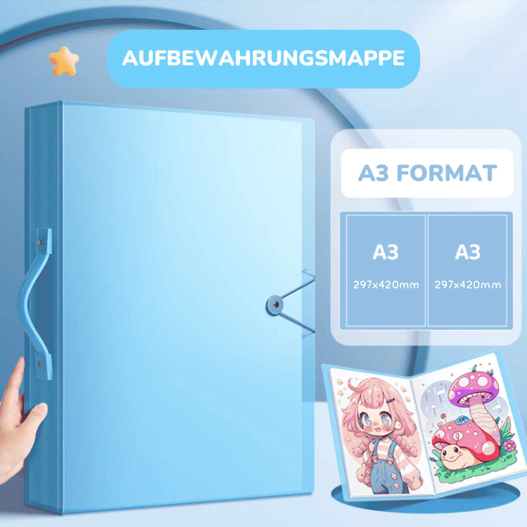 poster aufbewahrung mappe Diamond Painting Aufbewahrungsordner A3/A2