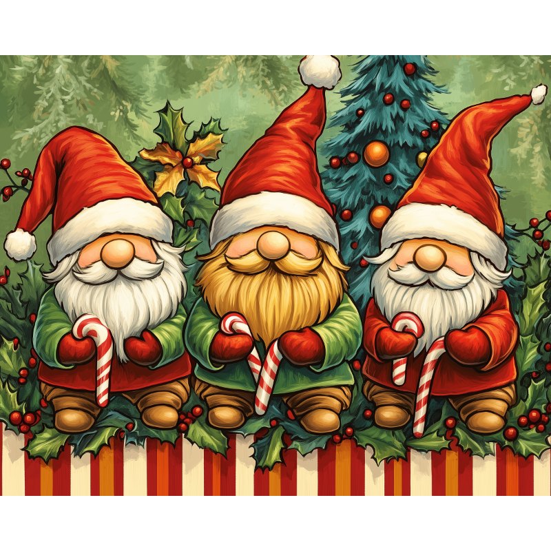 Weihnachtszwerg-Trio
