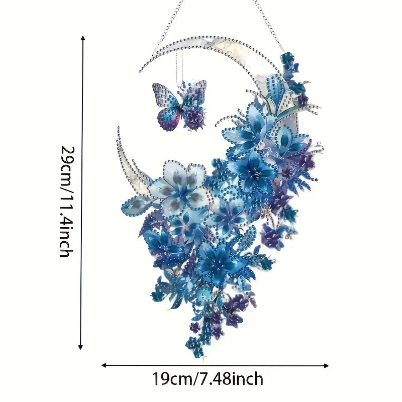 Muyohix Diamond Painting Set - 10 Schmetterlinge & Blumen Zum Basteln