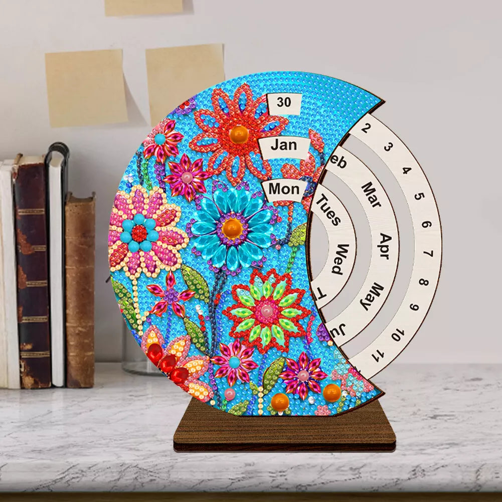 Diamond Painting Ewiger Kalender | Sonnenblumen