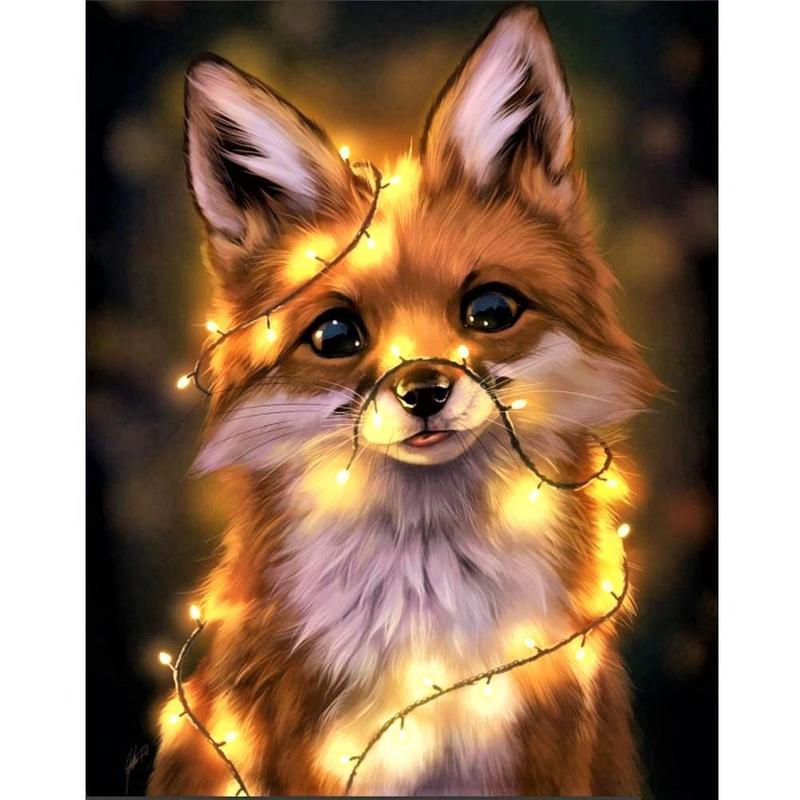 Fuchs mit Licht