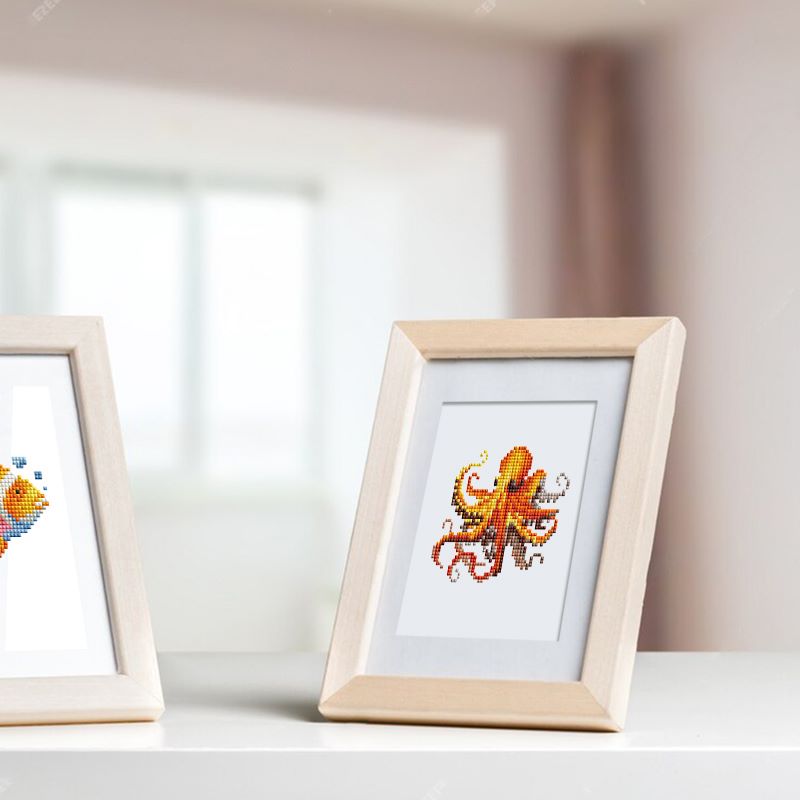 12 Mini Paintings | Fische-Set