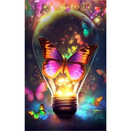 Schmetterling in Glühbirne