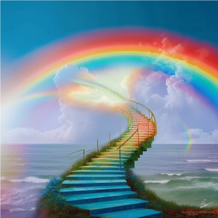 Regenbogen Treppe