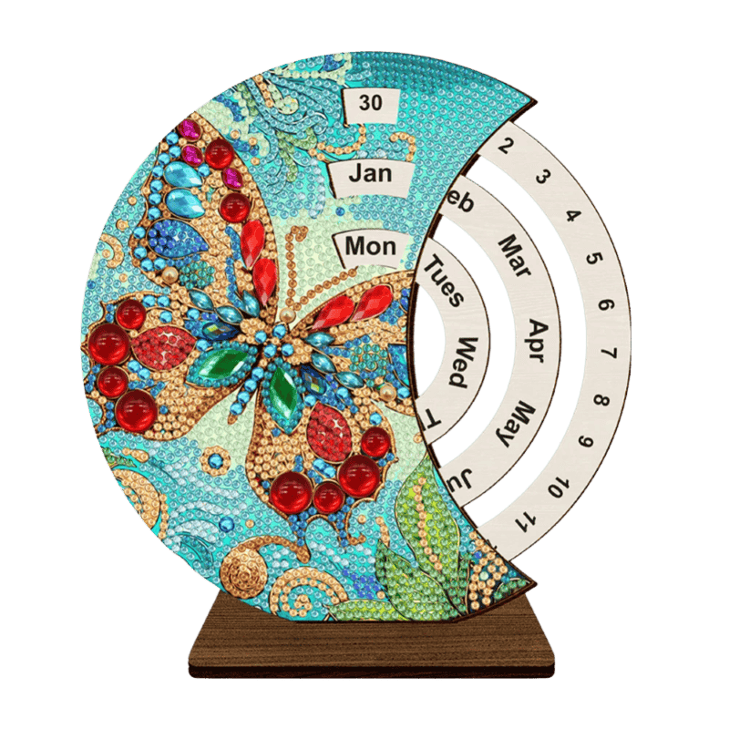 Diamond Painting Ewiger Kalender | Schmetterling