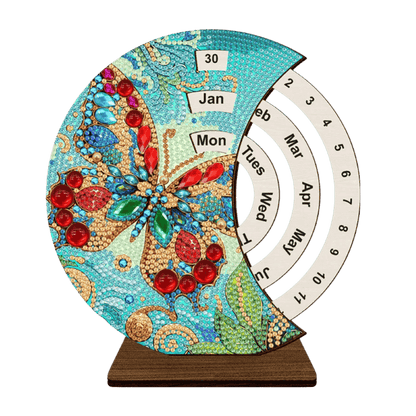 Diamond Painting Ewiger Kalender | Schmetterling