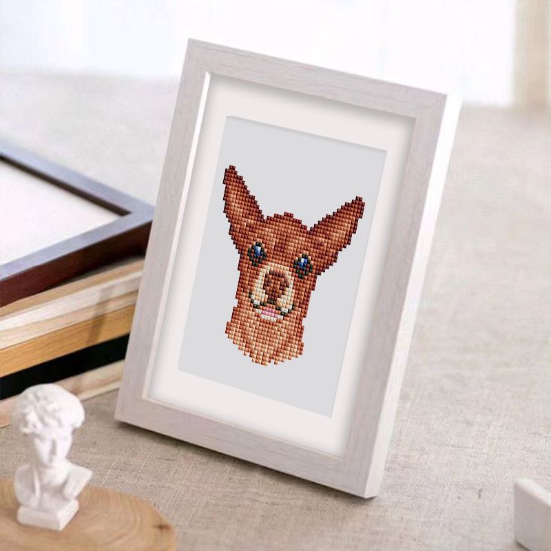 12 Mini Diamond Paintings - Süße Hunde