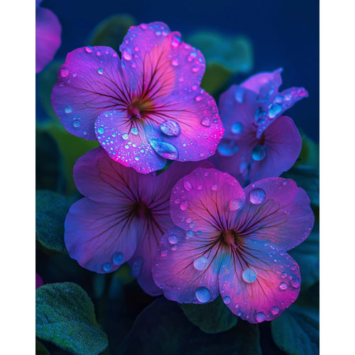 Wunderschöne lila Blüten