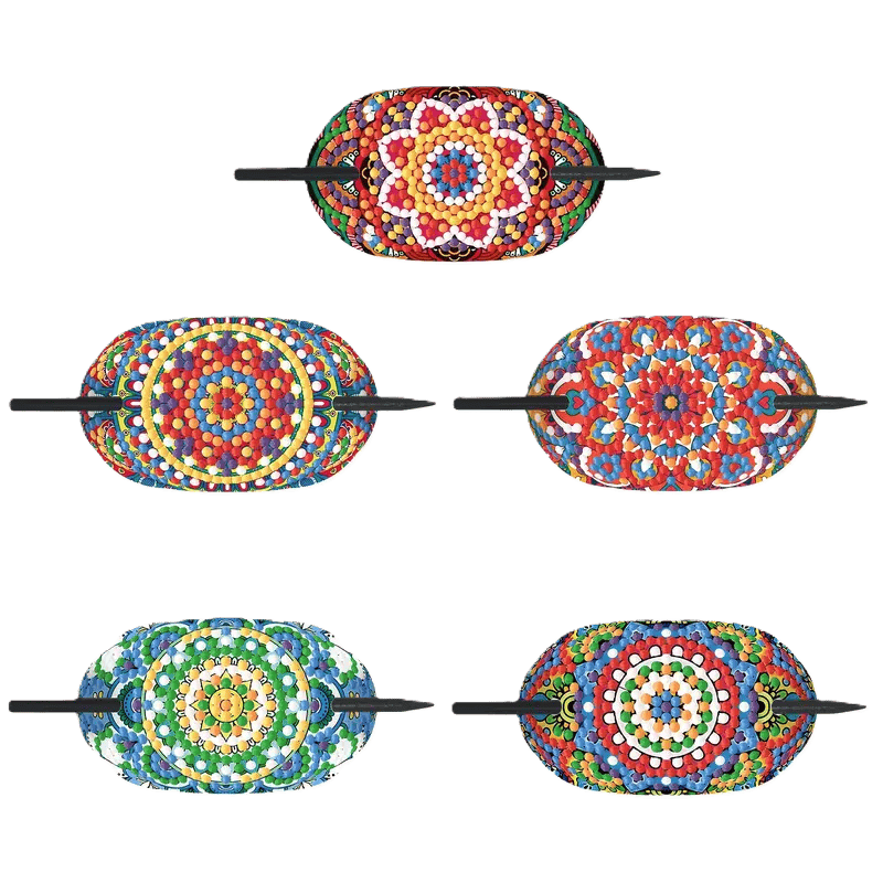 Diamond Painting Haarspangen – Set mit 5 Stück