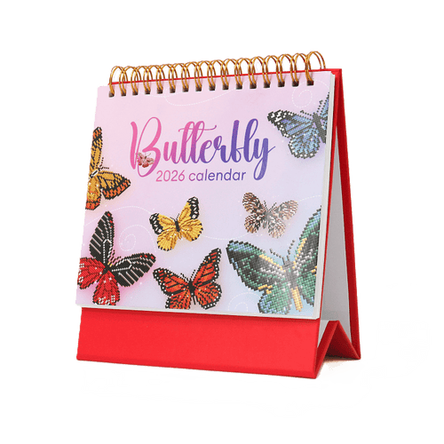 2026 Diamond Painting Tischkalender – Schmetterling Edition