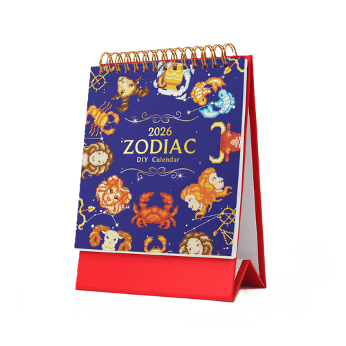 2026 Diamond Painting Tischkalender – Sternzeichen Edition