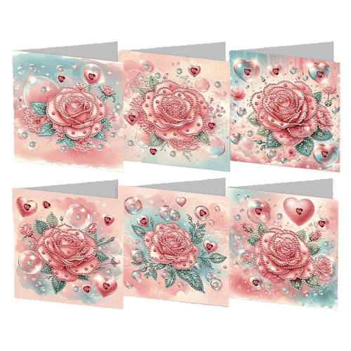 Grußkarten – Rosen | 6 Stück
