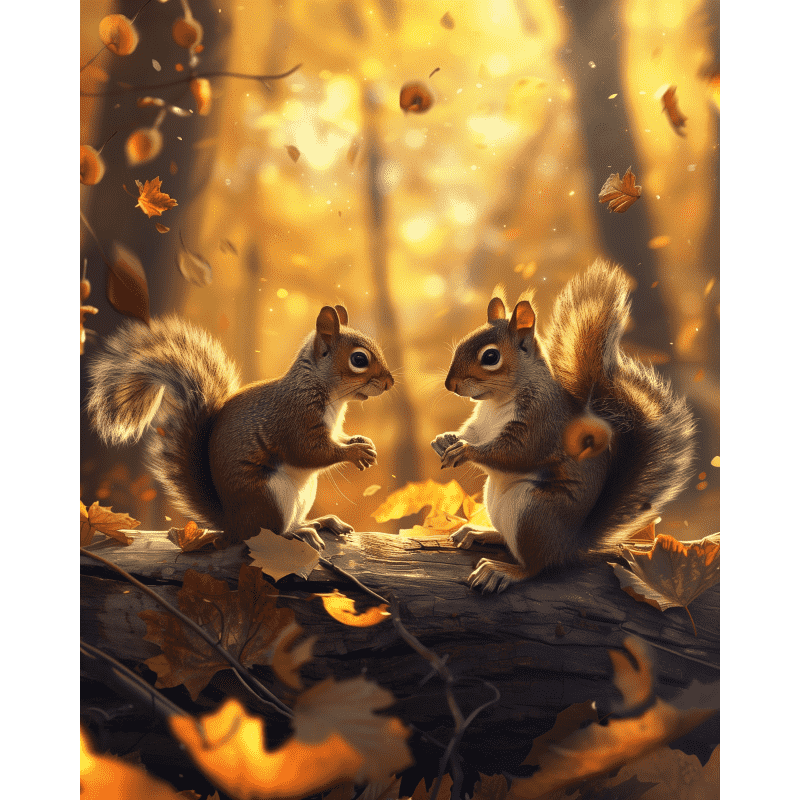 Eichhörnchen Gespräch