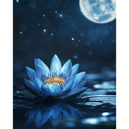 Magische blaue Lotusblume