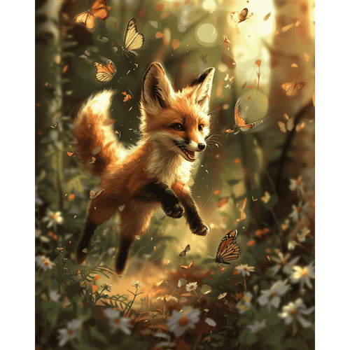 Glücklicher Fuchs