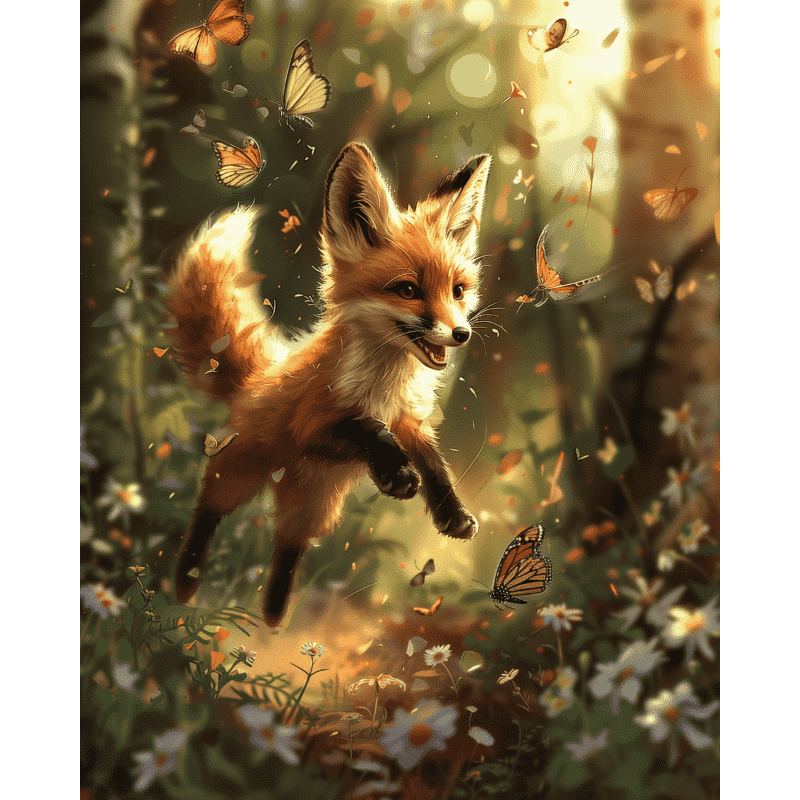 Glücklicher Fuchs