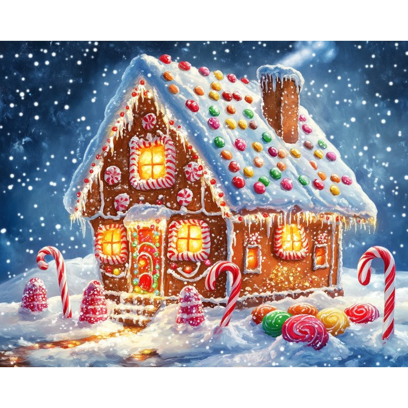 Weihnachtslebkuchenhaus