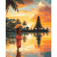 Sonnenuntergang auf Bali - Diamond Painting