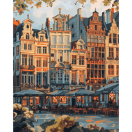 Sonnenuntergang in Brüssel - Diamond Painting