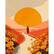 Der Sonne hinterher - Diamond Painting