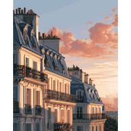 Paris in der goldenen Stunde - Diamond Painting