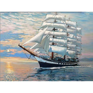 Großes Segelschiff - Diamond Painting
