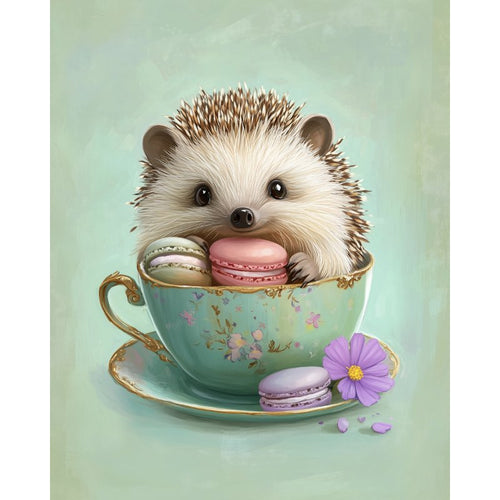 Igel in Teetasse