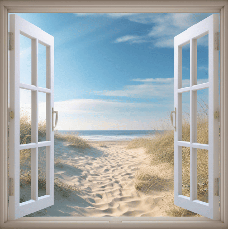 Fenster zum Strand
