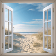 Fenster zum Strand