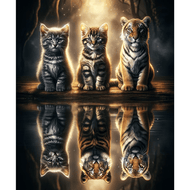 3 Kätzchen Reflektion