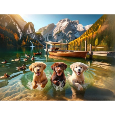 Hunde im Wasser| Optimale Formate