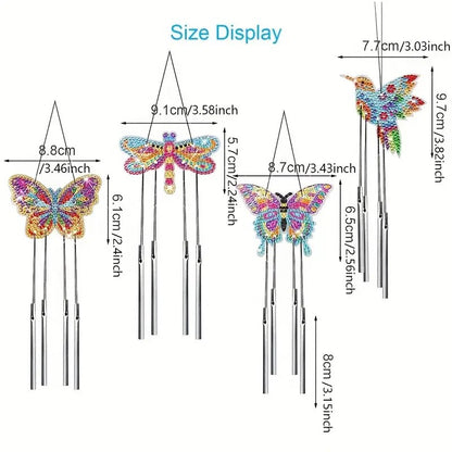 4-teiliges Diamond Painting Windspiel-Set