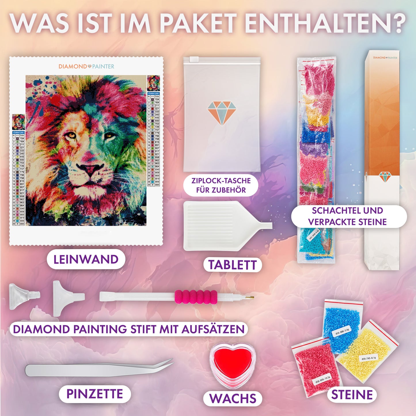 Bunte Lippen