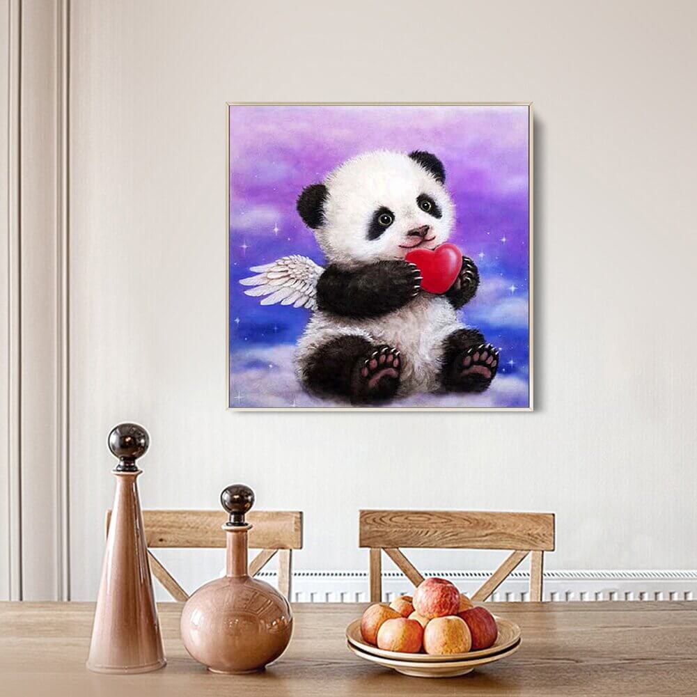 Panda mit Flügeln ab 50x50cm