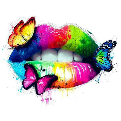 Bunte Lippen