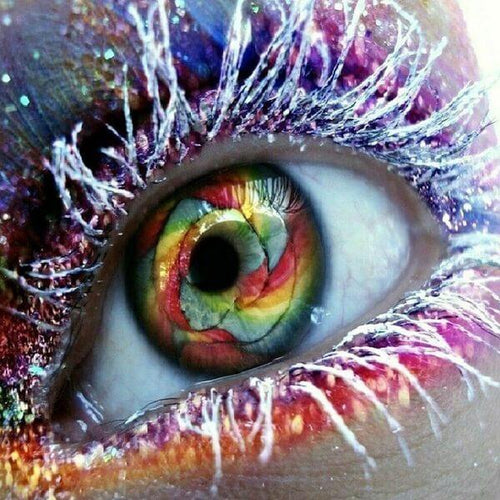 Buntes Auge