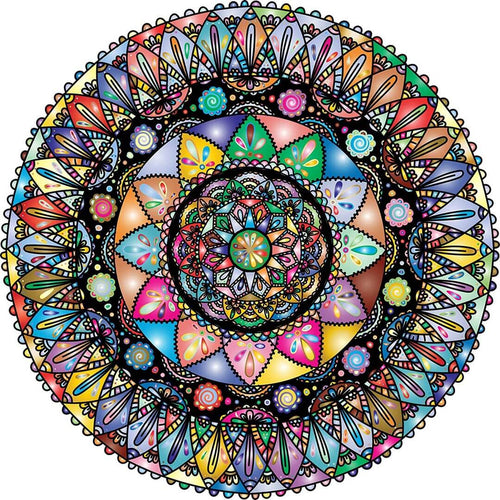Mandala bunt rund