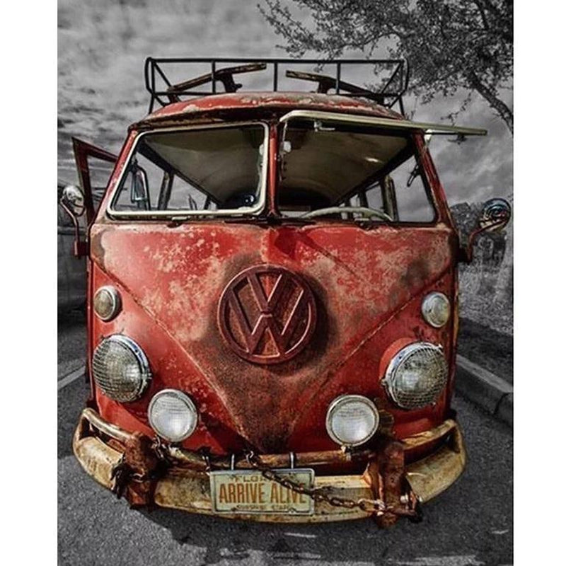 Alter VW Bus Diamond painting Deutschland | Diamond painting eigenes bild | Diamond painting kaufen | Diamond painting 5D | Diamond painting amazon | Diamond painting eigenes foto