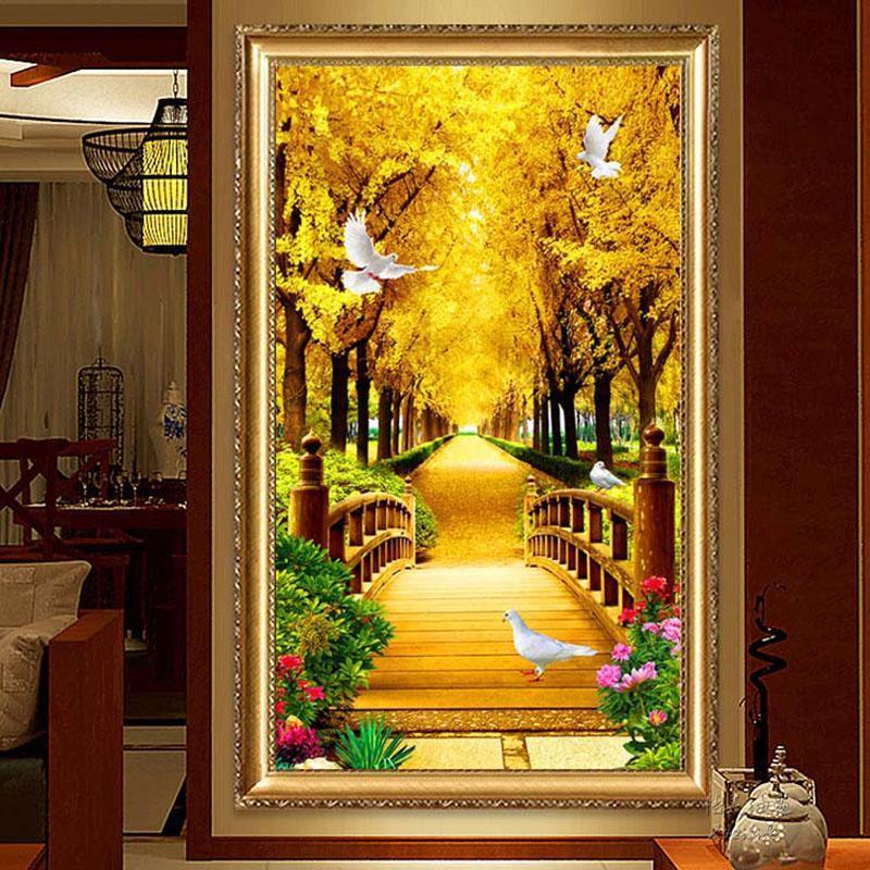 Brücke im Wald ab 50x100cm Diamond painting Deutschland | Diamond painting eigenes bild | Diamond painting kaufen | Diamond painting 5D | Diamond painting amazon | Diamond painting eigenes foto