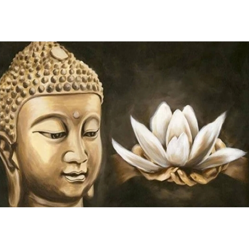 Buddha mit Lotus Diamond painting Deutschland | Diamond painting eigenes bild | Diamond painting kaufen | Diamond painting 5D | Diamond painting amazon | Diamond painting eigenes foto