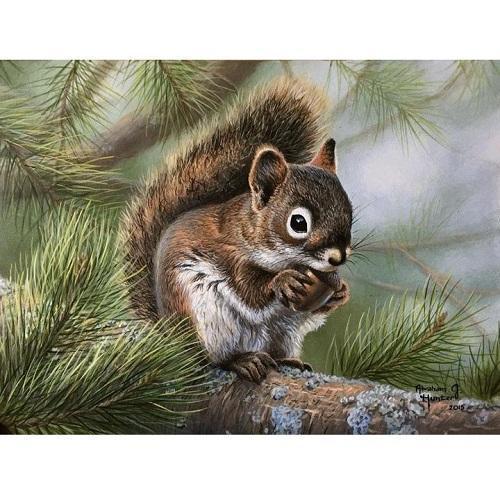 Eichhörnchen mit Nuss Diamond painting Deutschland | Diamond painting eigenes bild | Diamond painting kaufen | Diamond painting 5D | Diamond painting amazon | Diamond painting eigenes foto