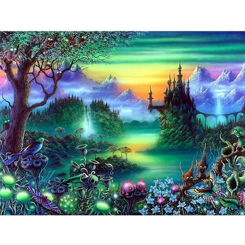 Fantasie Landschaft Diamond painting Deutschland | Diamond painting eigenes bild | Diamond painting kaufen | Diamond painting 5D | Diamond painting amazon | Diamond painting eigenes foto