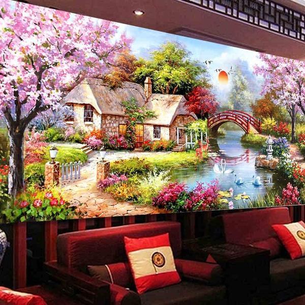 Gemütliches Ferienhaus am See ab 40x100cm Diamond painting Deutschland | Diamond painting eigenes bild | Diamond painting kaufen | Diamond painting 5D | Diamond painting amazon | Diamond painting eigenes foto