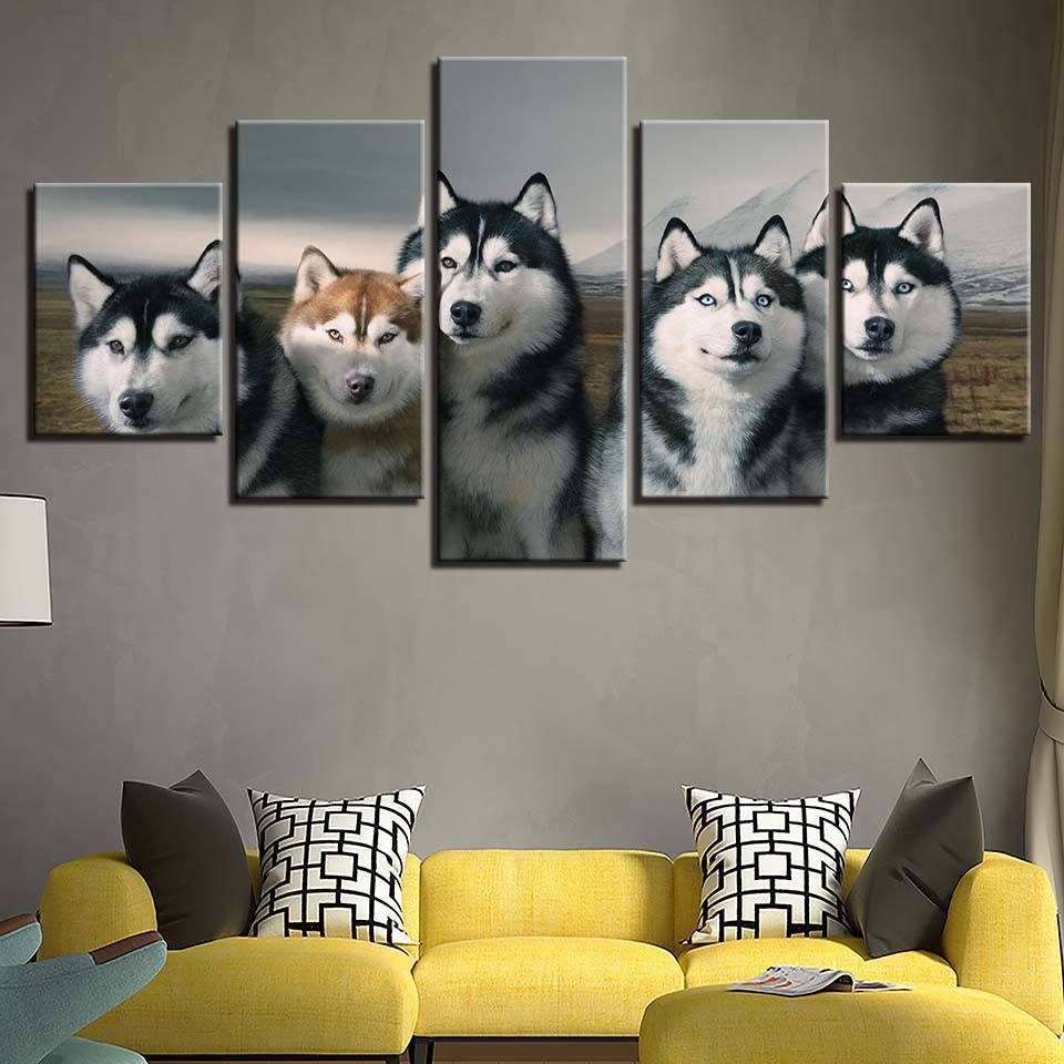 Huskys | 5 Teile Diamond painting Deutschland | Diamond painting eigenes bild | Diamond painting kaufen | Diamond painting 5D | Diamond painting amazon | Diamond painting eigenes foto