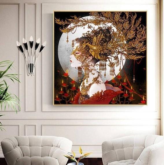 Japanische Schönheit ab 50x50cm Diamond painting Deutschland | Diamond painting eigenes bild | Diamond painting kaufen | Diamond painting 5D | Diamond painting amazon | Diamond painting eigenes foto