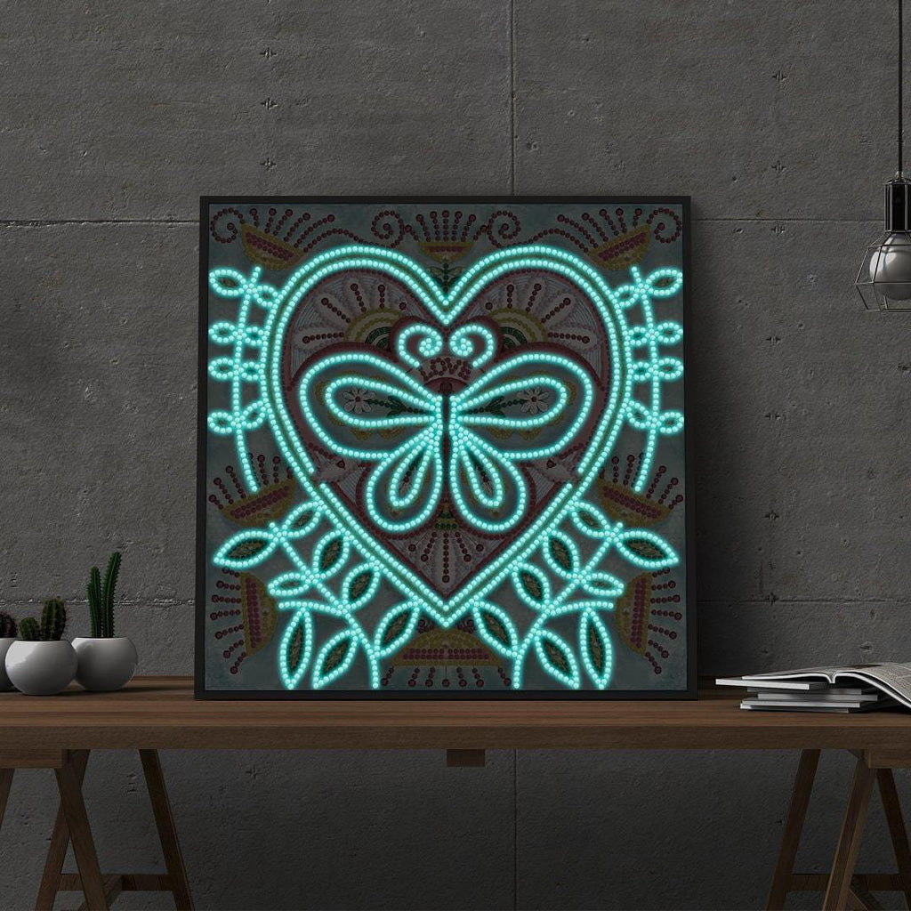 Liebe | Im Dunkeln leuchtend 30x30cm Diamond painting Deutschland | Diamond painting eigenes bild | Diamond painting kaufen | Diamond painting 5D | Diamond painting amazon | Diamond painting eigenes foto