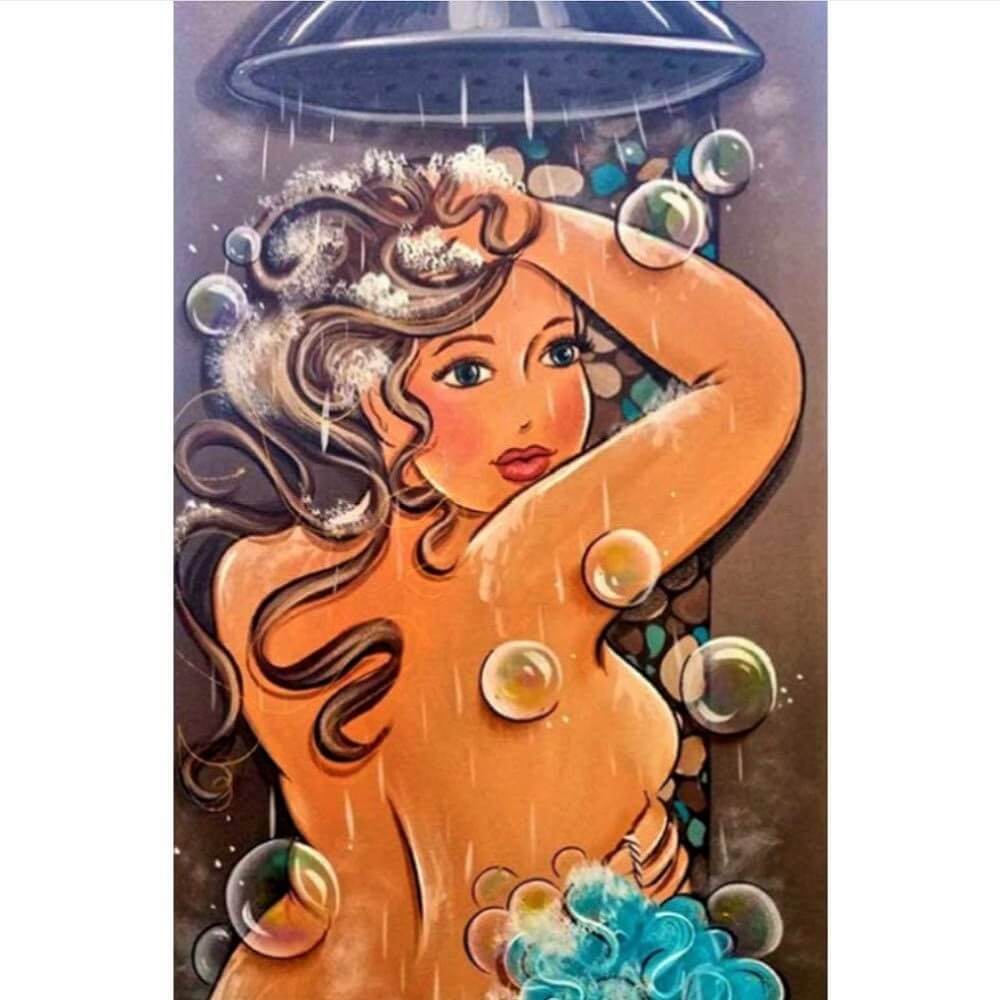 Mollige Damen | Dusche Diamond painting Deutschland | Diamond painting eigenes bild | Diamond painting kaufen | Diamond painting 5D | Diamond painting amazon | Diamond painting eigenes foto