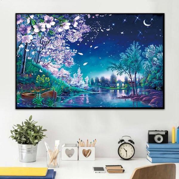 Nachtblick ab 50x70cm Diamond painting Deutschland | Diamond painting eigenes bild | Diamond painting kaufen | Diamond painting 5D | Diamond painting amazon | Diamond painting eigenes foto