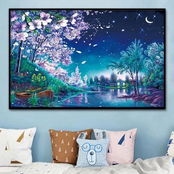 Nachtblick ab 50x70cm Diamond painting Deutschland | Diamond painting eigenes bild | Diamond painting kaufen | Diamond painting 5D | Diamond painting amazon | Diamond painting eigenes foto