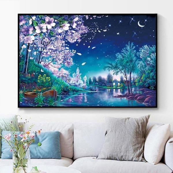 Nachtblick ab 50x70cm Diamond painting Deutschland | Diamond painting eigenes bild | Diamond painting kaufen | Diamond painting 5D | Diamond painting amazon | Diamond painting eigenes foto